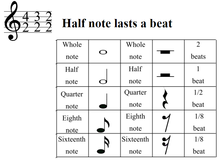 half note meausres in musical rhythm half note measures in musical rhythm