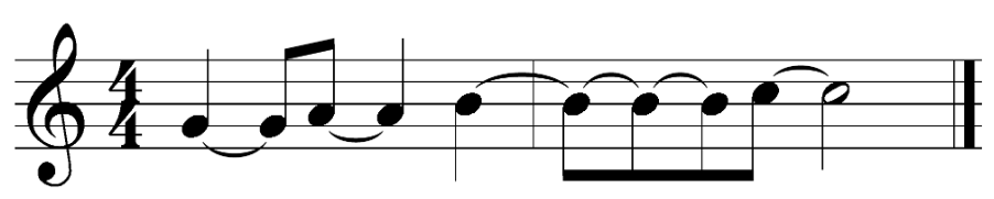 tied notes Tied notes